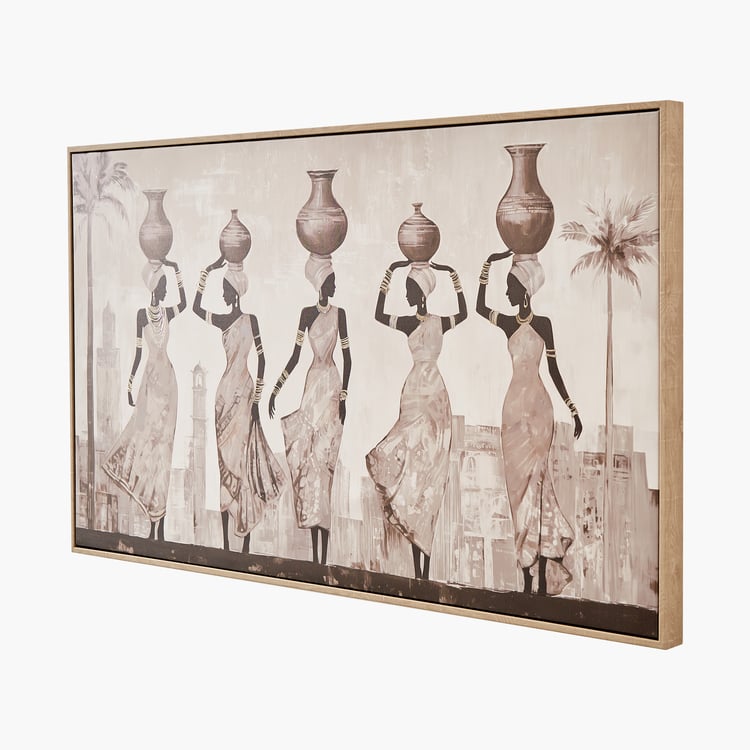 African Ladies Artistry Regalia Canvas Picture Frame - 100x60cm