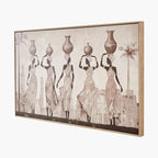 African Ladies Artistry Regalia Canvas Picture Frame - 100x60cm