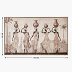 African Ladies Artistry Regalia Canvas Picture Frame - 100x60cm