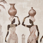 African Ladies Artistry Regalia Canvas Picture Frame - 100x60cm