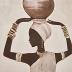 African Ladies Artistry Regalia Canvas Picture Frame - 100x60cm