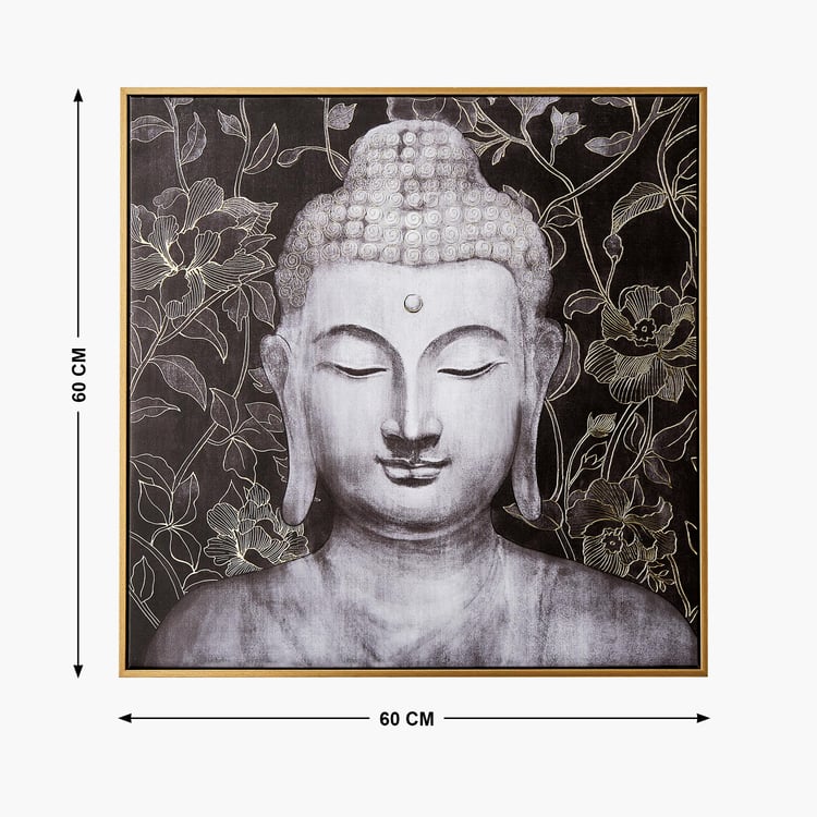 Canvas Artistry Regali Buddha Foil Picture Frame - 60x60cm