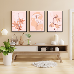 Floral Whispers Triptych