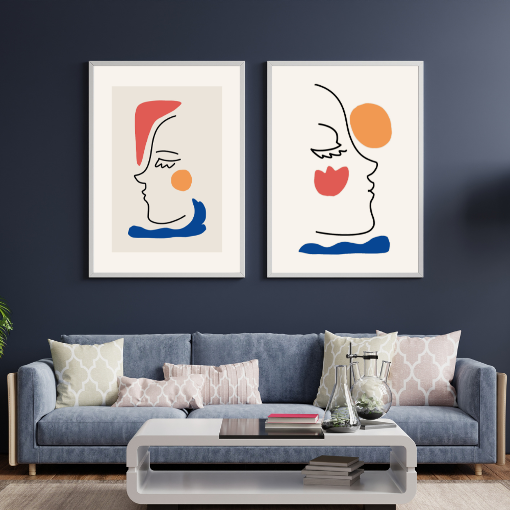 Visage Abstractions Duo