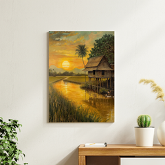 Golden Paddy Sunset