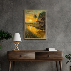 Golden Paddy Sunset