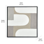 Abstract Arches Canvas Wall Painting (Beige)