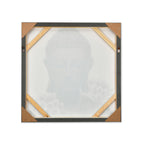 Buddha With Flower Canvas Wall Painting (Multicolor)