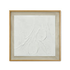 Abstract Texture Canvas Wall Painting (White & Beige)