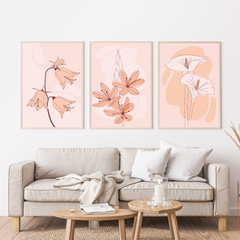 Floral Whispers Triptych